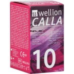 Тест-полоски для тестирования уровня глюкозы в крови Wellion CALLA, 10 штук: цены и характеристики