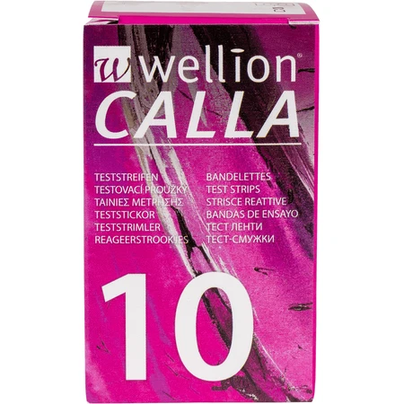 Тест-смужки для тестування рівня глюкози в крові Wellion CALLA, 10 штук: ціни та характеристики