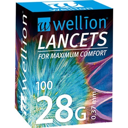 Ланцеты Wellion 28G, 100 штук