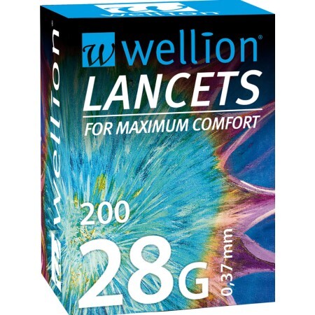 Ланцети Wellion 28G, 200 штук