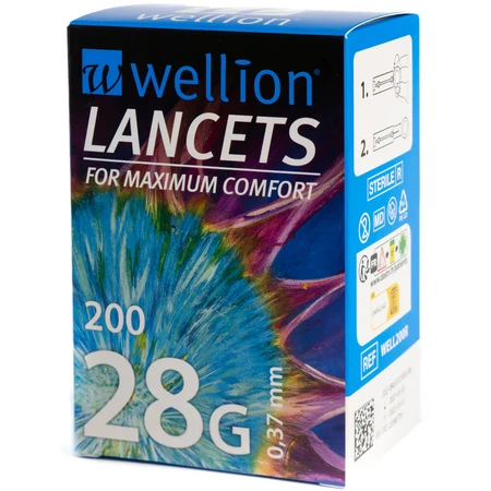 Ланцеты Wellion 28G, 200 штук: цены и характеристики