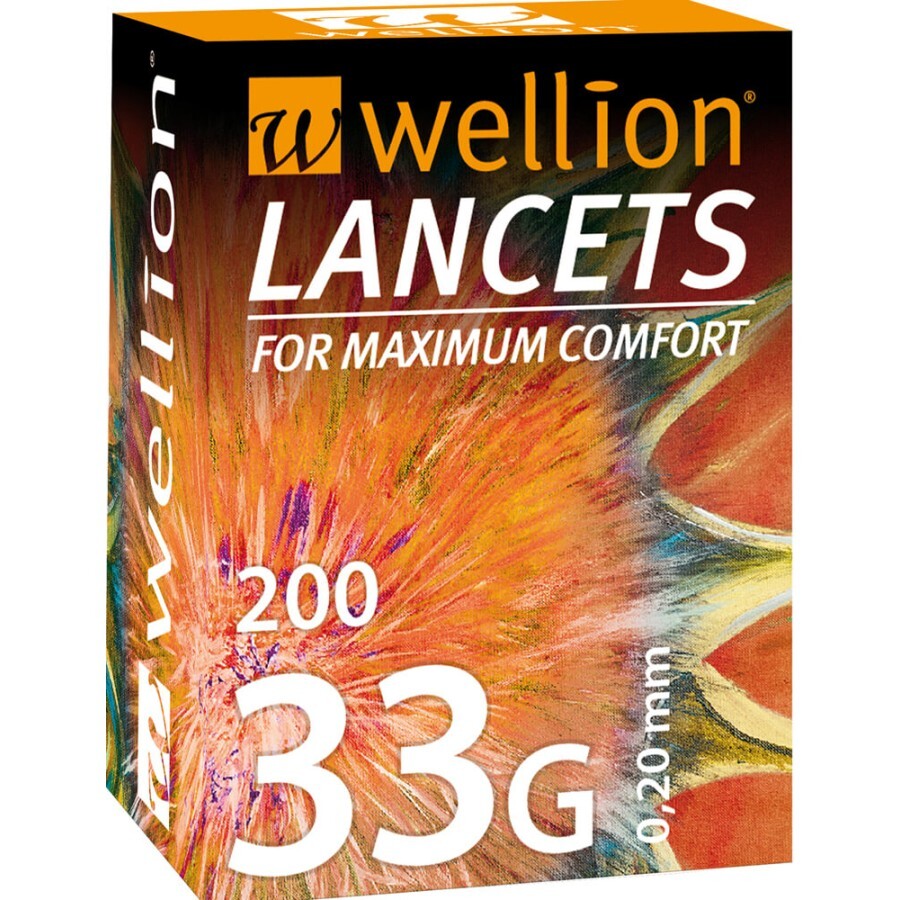 Ланцети Wellion 33G, 200 штук: ціни та характеристики