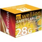 Безпечні ланцети Wellion Safety Lancets 28G, 25 штук: ціни та характеристики
