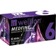 Голки для інсулінових шприц-ручок Wellion MEDFINE plus 0,25 мм (31G) x 6 мм, 100 шт.