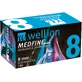 Иглы для инсулиновых шприц-ручек Wellion MEDFINE plus 0,25 мм (31G) x 8 мм, 100 шт.