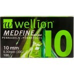 Иглы для инсулиновых шприц-ручек Wellion MEDFINE plus 0,30 мм (30G) x 10 мм, 100 шт.: цены и характеристики