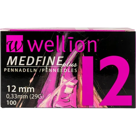 Голки для інсулінових шприц-ручок Wellion MEDFINE plus 0,33 мм (29G) x 12 мм, 100 шт. : ціни та характеристики
