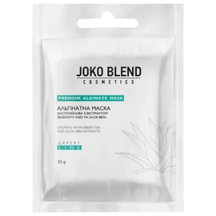Маска для обличчя Joko Blend альгінатна заспокійлива з екстрактом зеленого чаю і алое вера 20 г