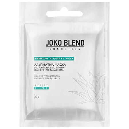 Маска для лица Joko Blend альгинатная успокаивающая с экстрактом зеленого чая и алоэ вера 20 г 