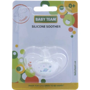Пустушка силіконова класична Baby Team 3103 з 0 місяців, 1 шт