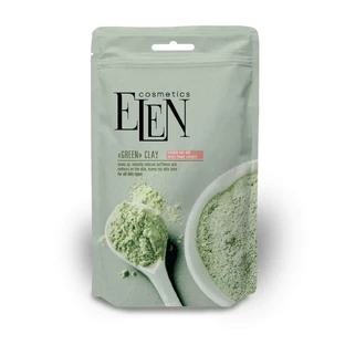 Глина зелена косметична Elen Cosmetics з ектрактом лопуха та арніки, 40 г