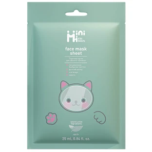 Маска для обличчя тканинна MiniMi Kids Beauty Оливка 25 мл