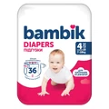 Підгузки для дітей одноразові Bambik Jumbo 4 Maxi от 7 до 18 кг 36 шт 