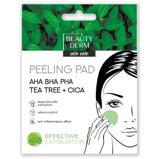Пилинг-пад для лица Beauty Derm с СІСА, чайным деревом и АНА-, ВНА-, РНА-кислотами 1 шт