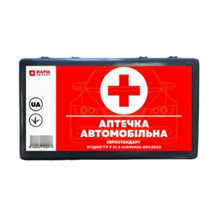 Аптечка медицинская автомобильная Евростандарт в футляре KS_1200027 Фарм Хелпер