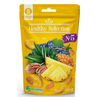 Суміш горіхів та фруктів Winway (Вінвей) без цукру Healthy Selection №5, 100 г