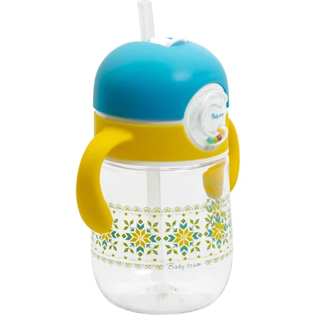 Поїльник дитячий Baby Team 5040 з силіконовою трубочкою та ручками з 9 місяців 300 мл: ціни та характеристики