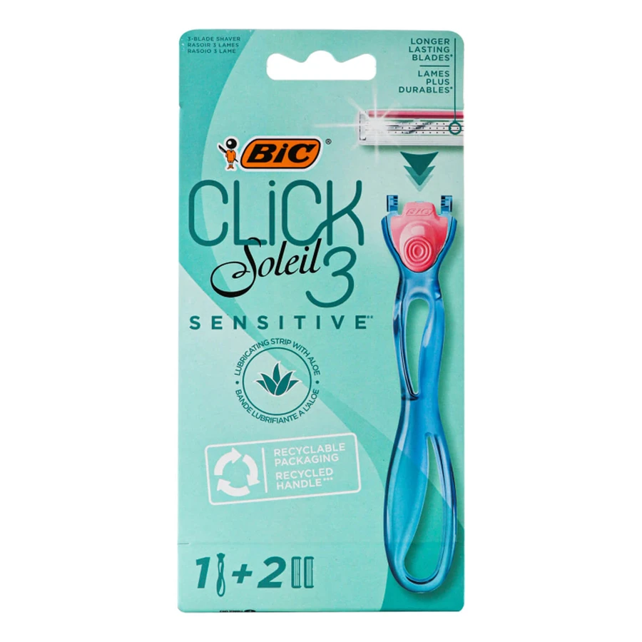 Бритва BIC Miss Soleil Click 3 Sensitive 1 бритва + 2 картриджа : ціни та характеристики