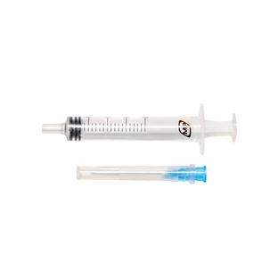 Инъекционный трехкомпонентный стерильный шприц MedPlast 2 мл, с 1 иглой 23G  1шт