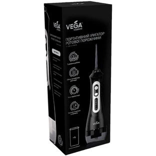 Іригатор портативний Vega для ротової порожнини VT-1000 B чорний