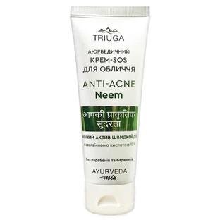 Крем-SOS для лица Triuga Anti-Acne аюрведический ночной актив Neem 75 мл