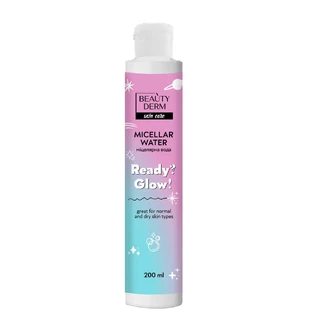 Вода мицеллярная Beauty Derm Ready?Glow! для снятия макияжа 200 мл