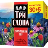 Чай трав'яний та плодовий Три Слона Карпатський сбір в фільтр-пакетах по 2 г без нитки, 35 шт