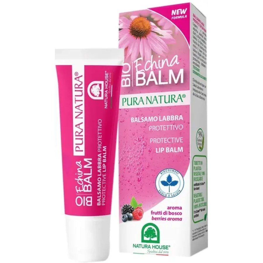 Бальзам для губ Natura House восстанавливающий с экстрактом эхинацеи и ароматом ягод, 10 мл: цены и характеристики