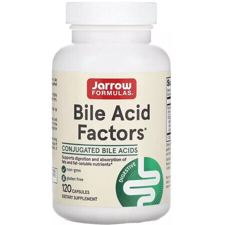 Желчные кислоты, Bile Acid Factors, Jarrow Formulas, 120 капсул