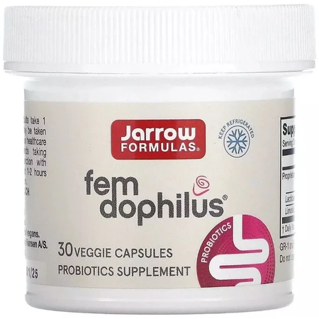 Пробіотики Для Жінок, Жіночий дофілус, 5 млрд КУО, Women's Fem Dophilus, Jarrow Formulas, 30 вегетаріанських капсул: ціни та характеристики