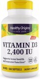 Вітамін D3, 2400 МО, Vitamin D3, Healthy Origins, 360 желатинових капсул
