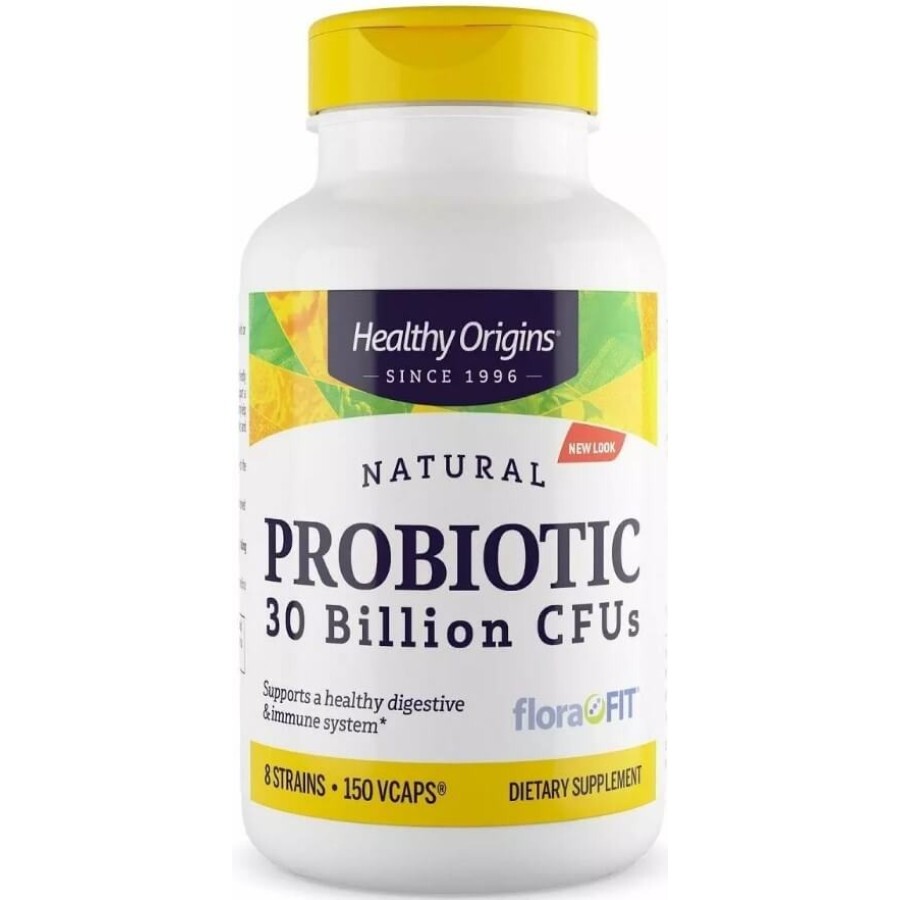 Пробиотик, 30 млрд КОЕ, Probiotic, 30 Billion, Healthy Origins, 150 вегетарианских капсул: цены и характеристики