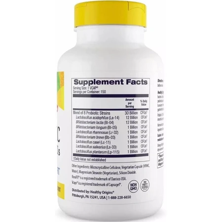 Пробіотик, 30 млрд КУО, Probiotic, 30 Billion, Healthy Origins, 150 вегетаріанських капсул: ціни та характеристики