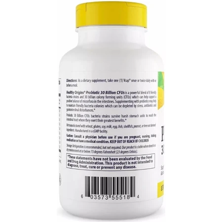 Пробіотик, 30 млрд КУО, Probiotic, 30 Billion, Healthy Origins, 150 вегетаріанських капсул: ціни та характеристики
