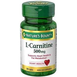 L-Карнітін, 500 мг, L-Carnitine, Nature's Bounty, 30 каплет