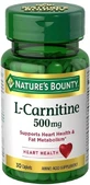 L-Карнітін, 500 мг, L-Carnitine, Nature's Bounty, 30 каплет
