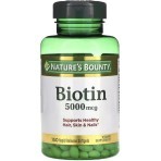 Біотин швидкого вивільнення, 5000 мкг, Biotin, Nature's Bounty, 150 гелевих капсул: ціни та характеристики