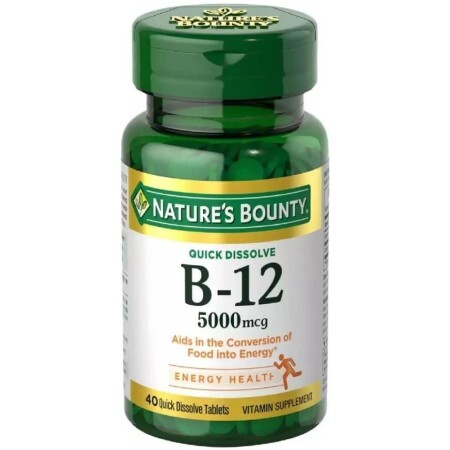 Витамин B12, 500 мкг, Vitamin B12, Nature's Bounty, 100 таблеток