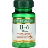 Витамин B6, 100 мг, Vitamin B6, Nature's Bounty, 100 таблеток