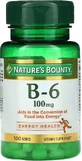 Вітамін B6, 100 мг, Vitamin B6, Nature's Bounty, 100 таблеток