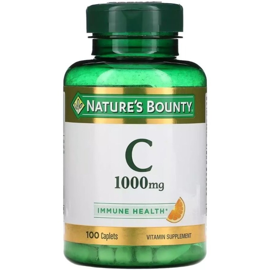 Вітамін C, 1000 мг, Vitamin C, Nature's Bounty, 100 каплет: ціни та характеристики