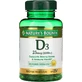 Вітамін D3 швидкого вивільнення, 1000 МО, 25 мкг, Vitamin D, Nature's Bounty, 350 гелевих капсул