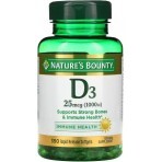 Витамин D3 быстрого высвобождения, 1000 МЕ, 25 мкг, Vitamin D, Nature's Bounty, 350 гелевых капсул: цены и характеристики