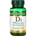 Витамин D3 быстрого высвобождения, 10000 МЕ, 250 мкг, Vitamin D, Nature's Bounty, 72 гелевых капсул