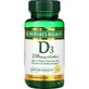 Витамин D3 быстрого высвобождения, 10000 МЕ, 250 мкг, Vitamin D, Nature's Bounty, 72 гелевых капсул