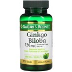 Гінкго Білоба, 120 мг, Ginkgo Biloba, Nature's Bounty, 100 капсул: ціни та характеристики