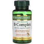 Комплекс витаминов B с фолиевой кислотой и витамином С, B-Complex Time Released, Nature's Bounty, 125 таблеток: цены и характеристики