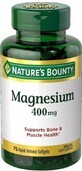 Магний 400 мг, Magnesium, Nature&#39;s Bounty, 75 гелевых капсул