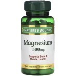 Магній 500 мг, Magnesium, Nature's Bounty, 100 каплет: ціни та характеристики