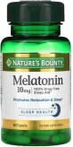 Мелатонін 10 мг, Melatonin, Nature&#39;s Bounty, 60 капсул